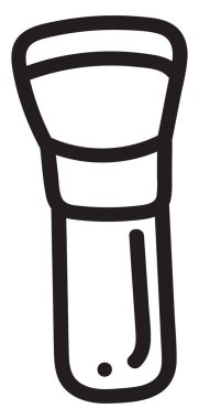 Contour fırçası, illüstrasyon, beyaz arkaplan üzerindeki vektör