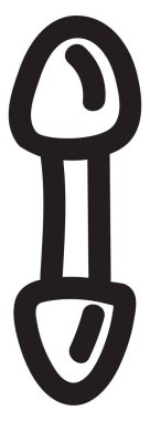 Göz süngeri, illüstrasyon, beyaz arkaplan üzerindeki vektör