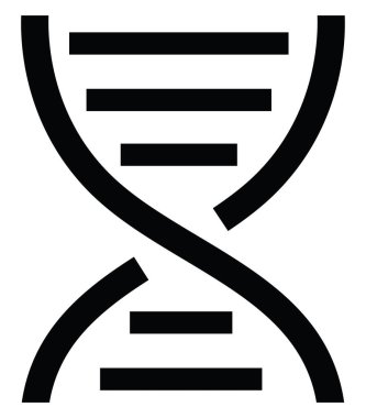 Beyaz arkaplandaki DNA kopyalama, illüstrasyon, vektör