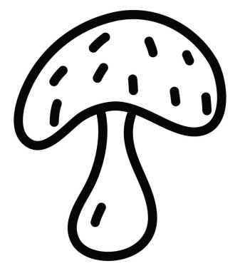 Altın İtalyan mantarı, illüstrasyon, beyaz arkaplanda vektör