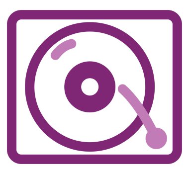 Eski kayıt cihazı, illüstrasyon, beyaz arkaplan üzerindeki vektör