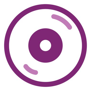 Pembe kayıt, illüstrasyon, beyaz arkaplandaki vektör