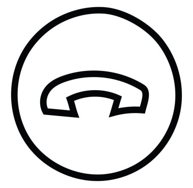 Telefon konuşmasını, illüstrasyonu, beyaz arkaplan üzerindeki vektörü reddet