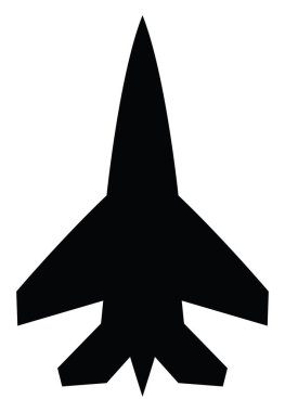 Rus avcı uçağı, illüstrasyon, beyaz arka planda vektör.