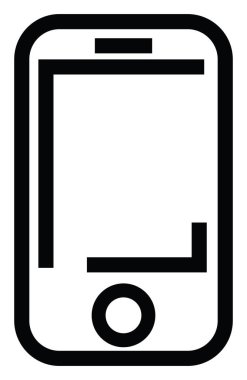 Okul telefonu, illüstrasyon, beyaz arkaplandaki vektör