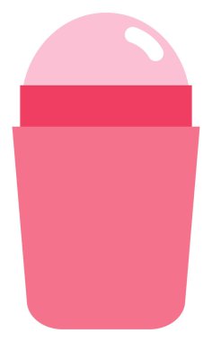 Pembe terleme önleyici, illüstrasyon, beyaz arkaplanda vektör