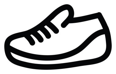 Düz ayakkabılar, illüstrasyon, beyaz arkaplan üzerindeki vektör