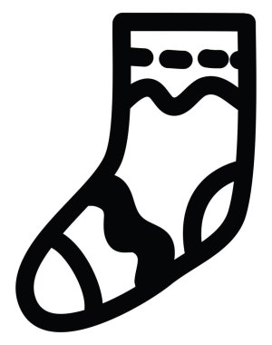 Yağlı kış çorapları, illüstrasyon, beyaz arka planda vektör.