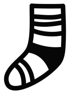 Erkek çorapları, illüstrasyon, beyaz arkaplandaki vektör