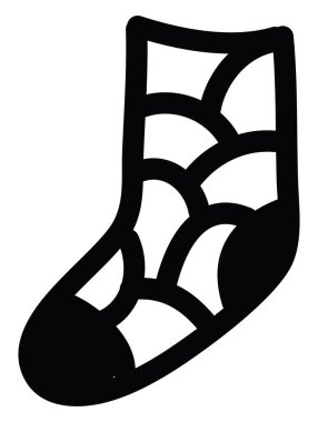 Boş daireli çoraplar, resimleme, beyaz arkaplanda vektör