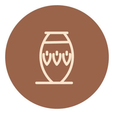 Beyaz zemin üzerinde tarihi vazo, illüstrasyon, vektör