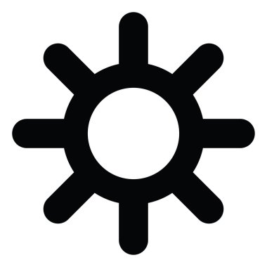 Güneşli bir gün, illüstrasyon, beyaz arkaplandaki vektör