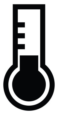 Beyaz zemin üzerinde ısı ampulü, illüstrasyon, vektör