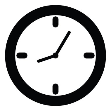 Çalışma saati, illüstrasyon, beyaz arkaplan üzerindeki vektör