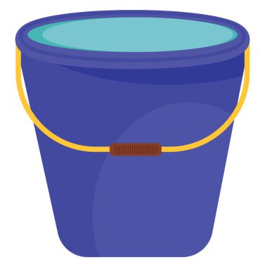 Mavi kova, illüstrasyon, beyaz arkaplan vektörü.