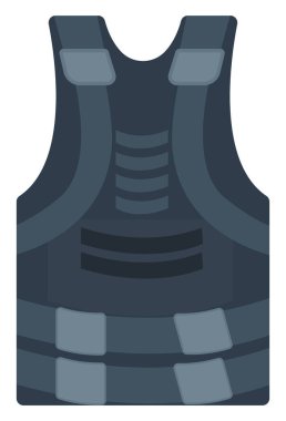 Göğüs kalkanı, illüstrasyon, beyaz arkaplan vektörü.