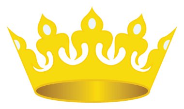 Kralın tacı. vektör illüstrasyonu