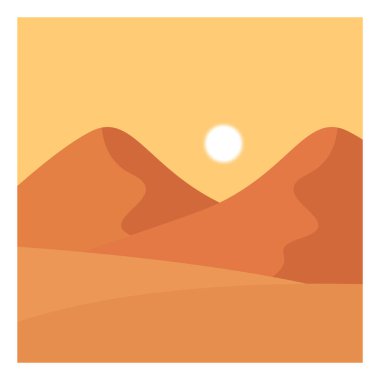 Tatlı dağı, illüstrasyon, beyaz arkaplan vektörü.