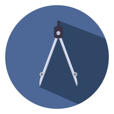 Siyah ölçüm pusulası, illüstrasyon, beyaz arkaplan üzerindeki vektör.