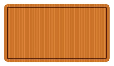 Kahverengi paspas, illüstrasyon, beyaz arkaplanda vektör.