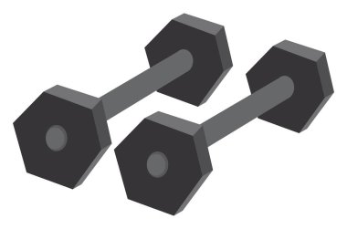 Gri ağırlıklar, illüstrasyon, beyaz arkaplanda vektör.