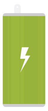 Enerji içeceği, illüstrasyon, beyaz arkaplanda vektör.