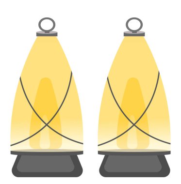 Fener, illüstrasyon, beyaz arkaplan üzerindeki vektör.