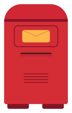 Posta kutusu, illüstrasyon, beyaz arkaplan üzerindeki vektör.