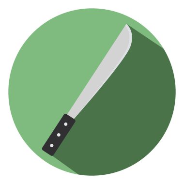 Mutfak bıçağı, illüstrasyon, beyaz arkaplan vektörü.