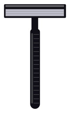 Tıraş bıçağı, illüstrasyon, beyaz arkaplanda vektör.