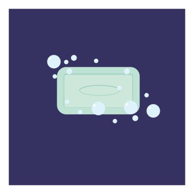 Temizlik sabunu, illüstrasyon, beyaz arkaplan üzerindeki vektör.