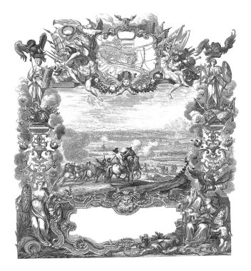 Liege 'in Yakalanışı, 1702, eski gravür..
