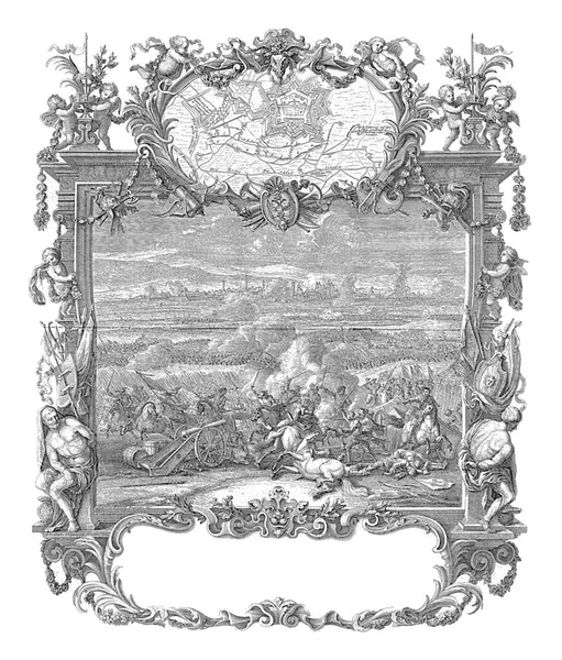 Reliéf Turína 1706 Archivní Rytina — Stock fotografie