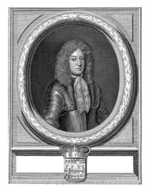 Portrait of Louis, Margrave of Brandenburg. Right under his coat of arms.