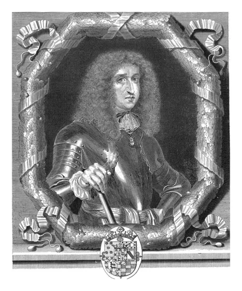 Portrait Late Governor Spain Johannes Dominicus Van Zuniga Fonseca Crown — Stok fotoğraf