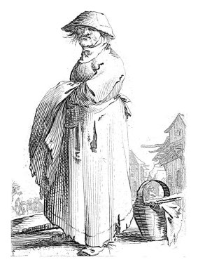 The print is part of a twelve-part series of prints depicting farmers.