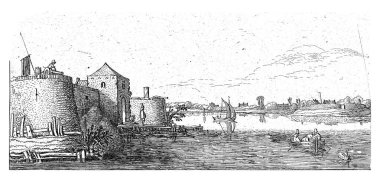 Fort with defenses of Tholen on the Scheldt, Esaias van de Velde, 1615 - 1616