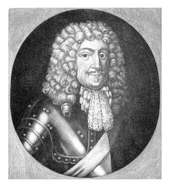 Portrait of Georg Friedrich van Waldeck-Eisenberg, Matthijs van Marebeek, 1670 - 1699