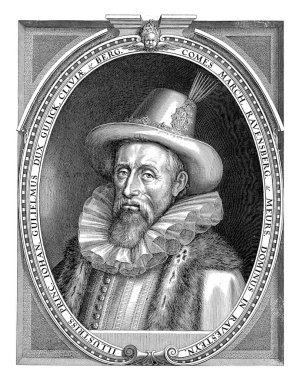 Portrait of Johan Willem van Kleef, Duke of Cleves, Jlich and Berg and Count of Ravensburg and the manor of Ravenstein, with a hat on his head