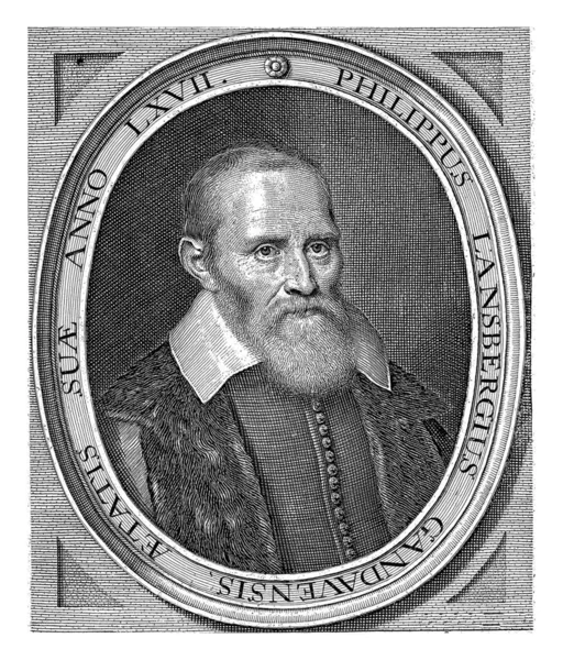 Bust Astronomer Johan Philip Lansberge Who Published Name Philippus Lansbergius — Stockfoto