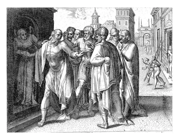 Lot Exhorts Crowd Calm Frans Menton 1550 1570 — Stockfoto