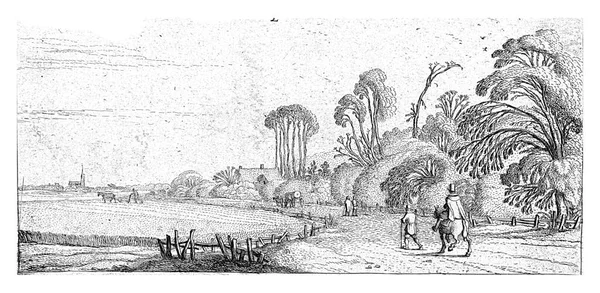 Hikers Road Hillegom Esaias Van Velde 1615 1616 — Stock Photo, Image