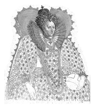 Portrait of Elizabeth I Tudor, Queen of England clipart