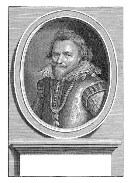 Portrait Filips Willem Oval His Name Frame — Zdjęcie stockowe