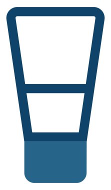 Traş kremi, ikon illüstrasyonu, beyaz arkaplanda vektör