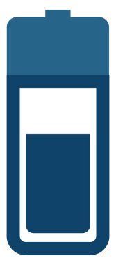 Saç şampuanı, ikon illüstrasyonu, beyaz arkaplanda vektör