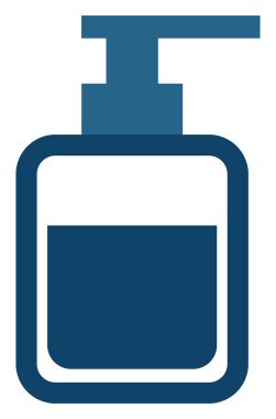 El sabunu, ikon illüstrasyonu, beyaz arkaplanda vektör