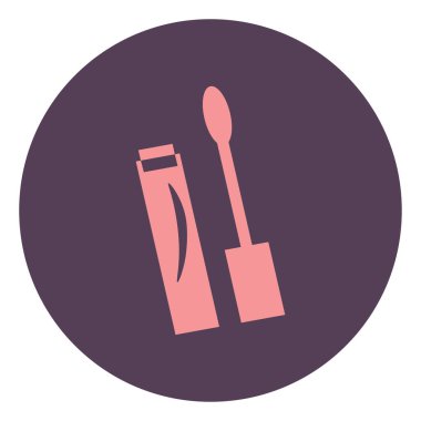 Basit rimel, simge illüstrasyonu, beyaz arkaplanda vektör