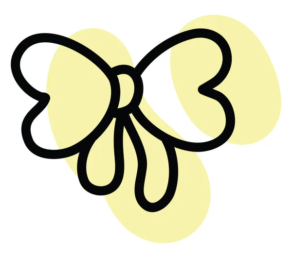 典型黄弓 图标插图 白色背景上的矢量 — 图库矢量图片