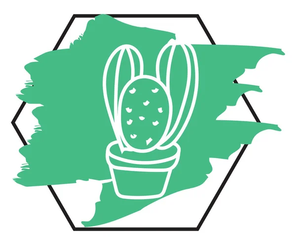 Cactus San Pedro Icono Ilustrativo Vector Sobre Fondo Blanco — Vector de stock